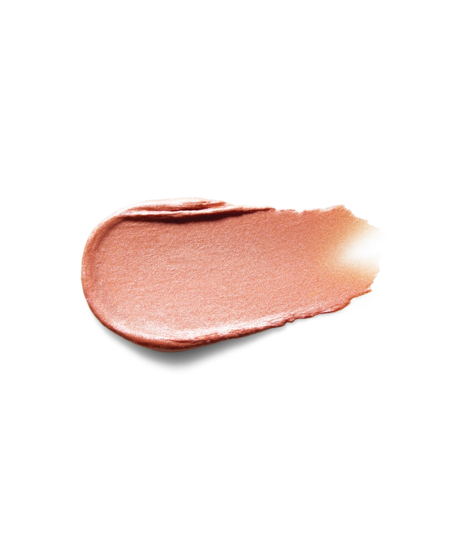 Creamy peach-toned swatch of Eyelights Cream Eyeshadow with a subtle shimmer, showcasing a smooth texture ideal for natural, radiant makeup looks.