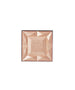 Square-shaped compact of ReDimension Hydra Dew Luminizer with a faceted design and embossed "rms" logo, featuring a soft champagne shimmer finish.