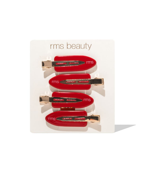 RMS Creaseless Red Hair Clips