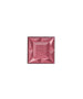 ReDimension Hydra Powder Blush in a rich pink shade with a faceted geometric surface embossed with the rms logo, reflecting clean beauty and natural ingredients.