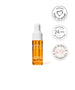 Small bottle of Kakadu Beauty Oil with white dropper cap next to three circular badges highlighting certification, 24-hour hydration, and a favorite pick endorsement.