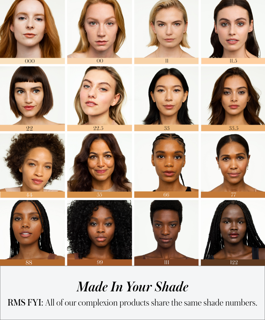 Diverse range of models showcasing different skin tones matched with UnCoverup Concealer shades, highlighting the product's inclusive and natural coverage for all complexions.